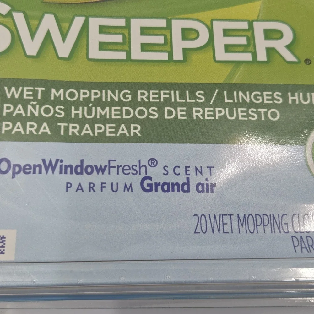 Swiffer Sweeper Wet Mopping‎ Cloths Refills Open Window Fresh Scent 20 Count NEW